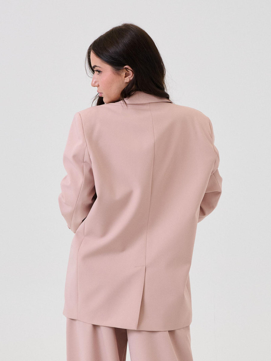 Blazer monopetto Vicolo rosa con maxi fiocco removibile TF0372 CIPRIA Vicolo 