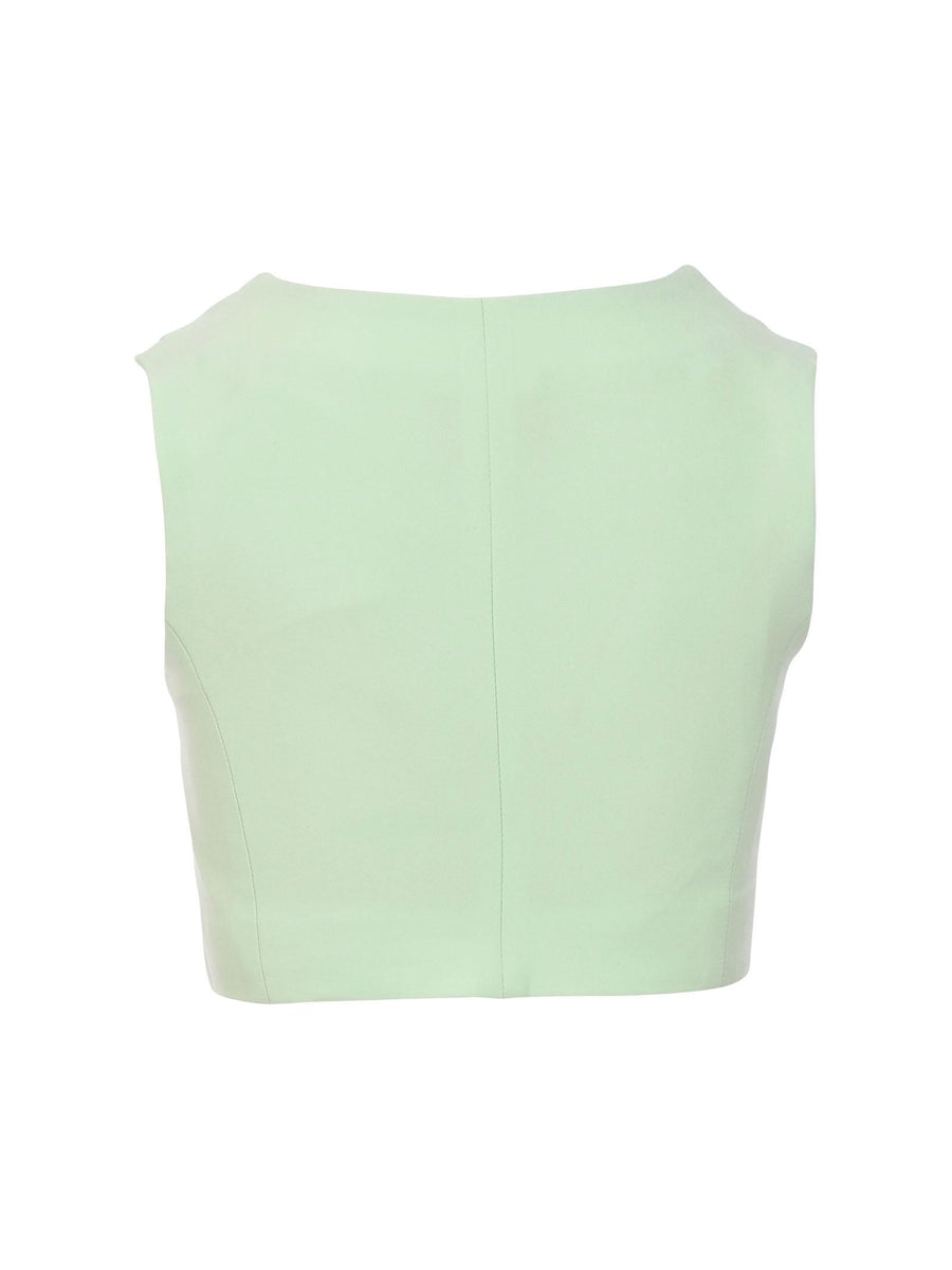 Gilet Marc Ellis verde acqua con bottoni gioiello WA01230 GREEN Marc Ellis 