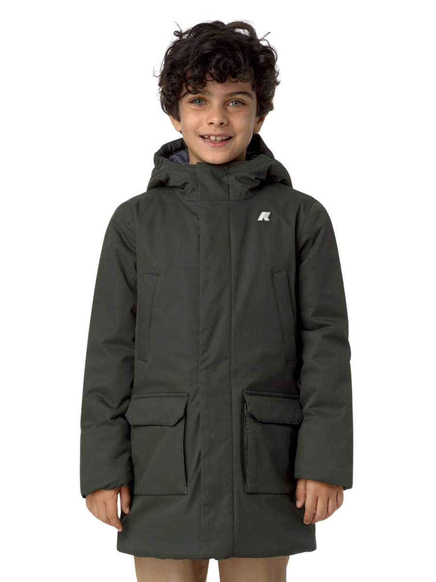 Parka "P. Jarko Twill Marmotta" K-Way Verde K1128HW AL7 K-WAY 