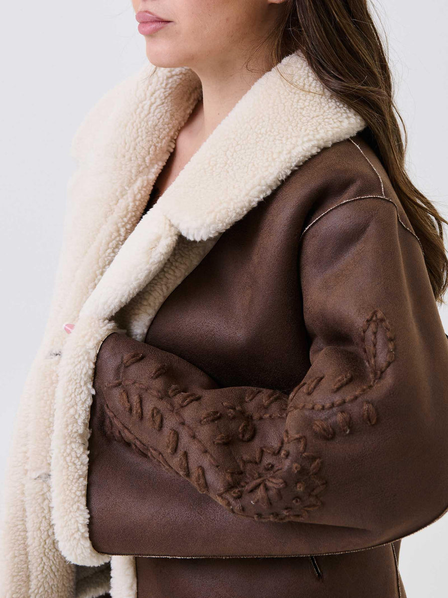 Giubbino "Eco Shearling" Bohemian Vì marrone GP251 UNI Bohemian V 