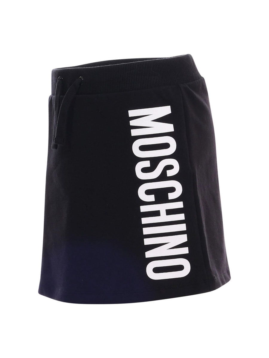 Gonna Moschino nera con logo lettering laterale HDJ03S 60100 Moschino 