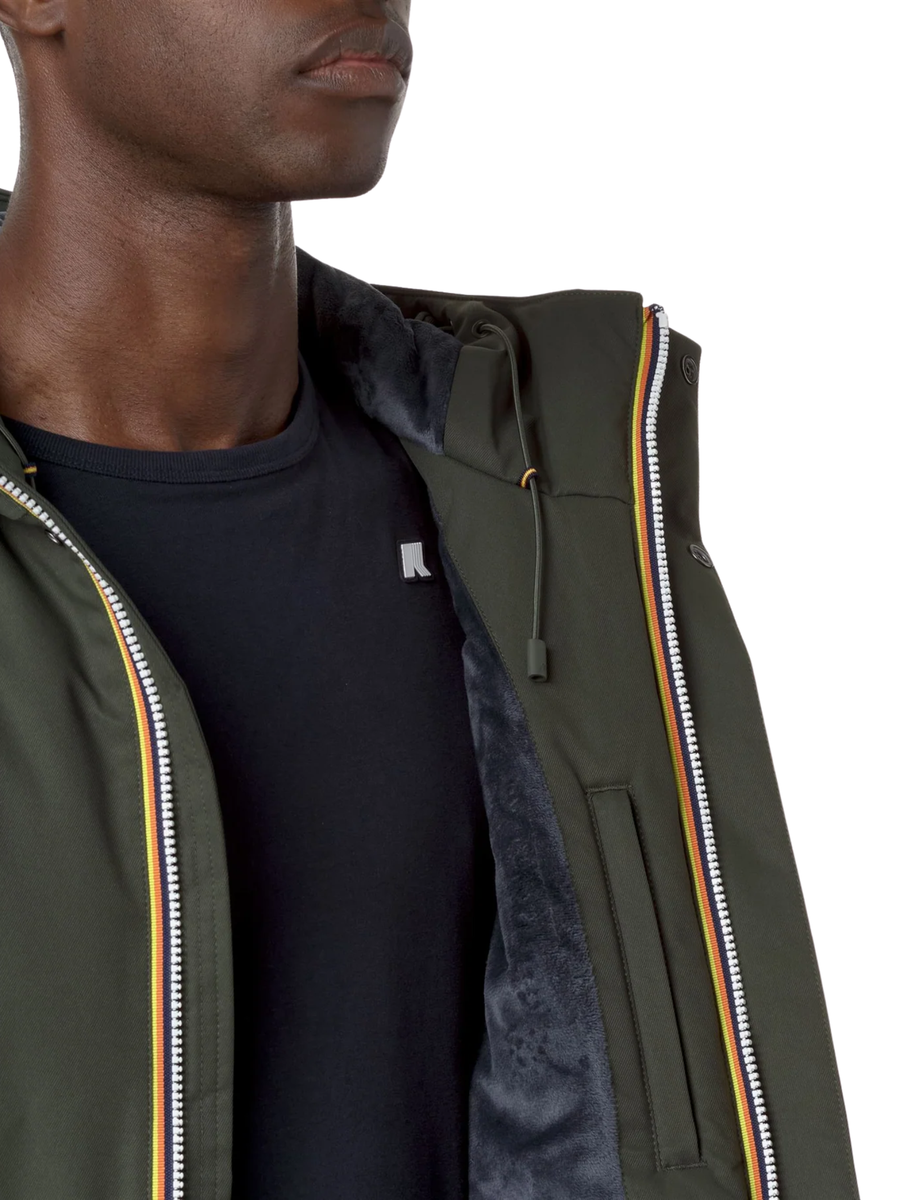 Giubbino "Jarno Twill Marmotta" K-Way verde K8133FW AL7 K-WAY 
