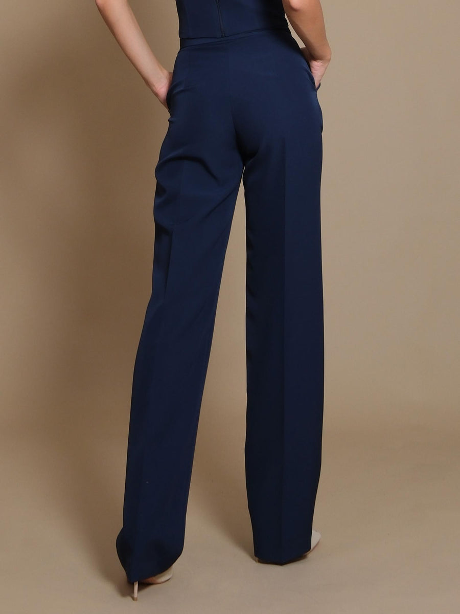 Pantalone Silence Limited a palazzo basic blu SD2012B BLU NAVY Silence Limited 