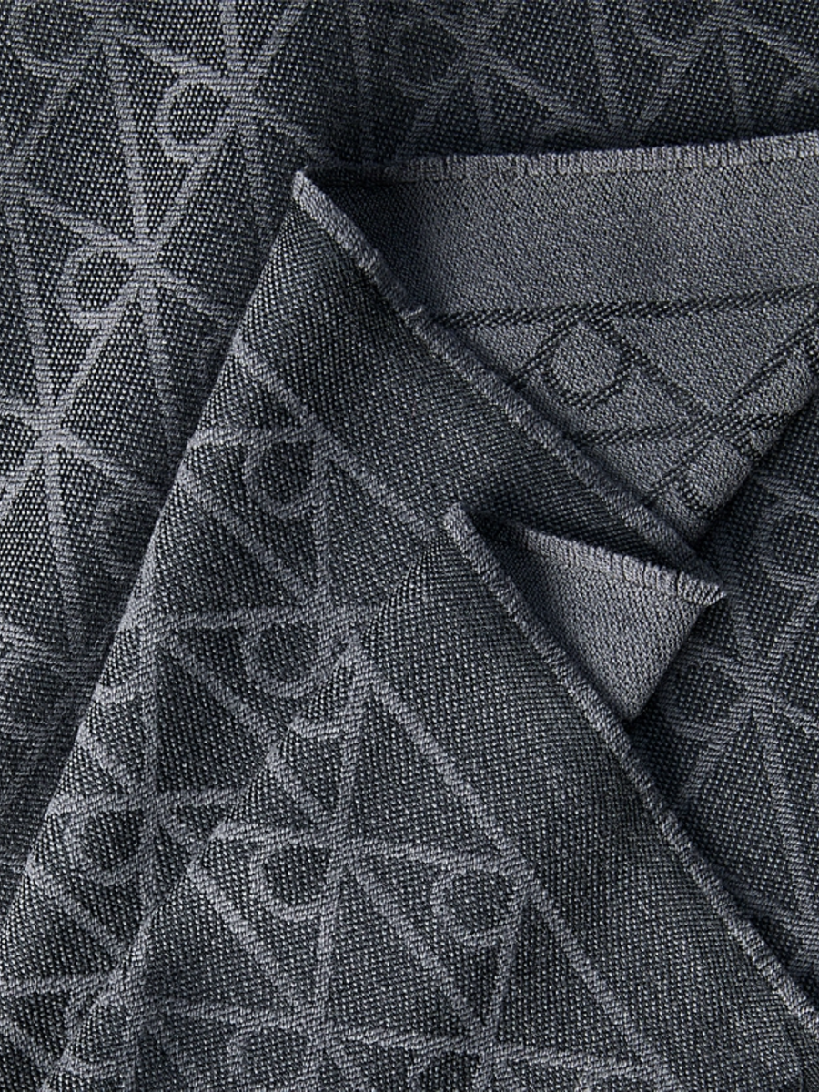 Sciarpa Calvin Klein nera con logo iconico in misto lana LV04D8064G UB1 Calvin Klein 