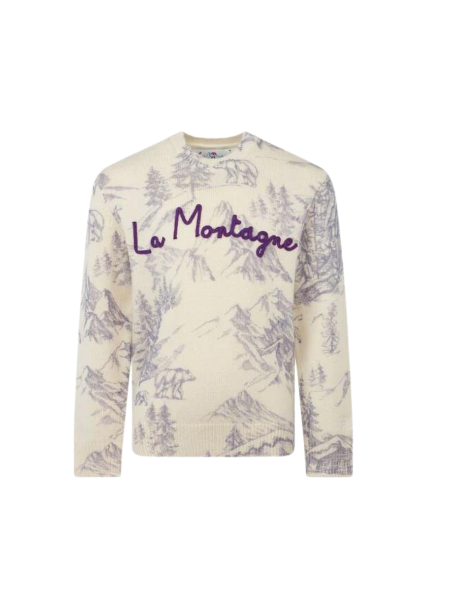 Maglione bambina La Montagne panna e glicine PRC0012 00381E MC2 SAINT BARTH 