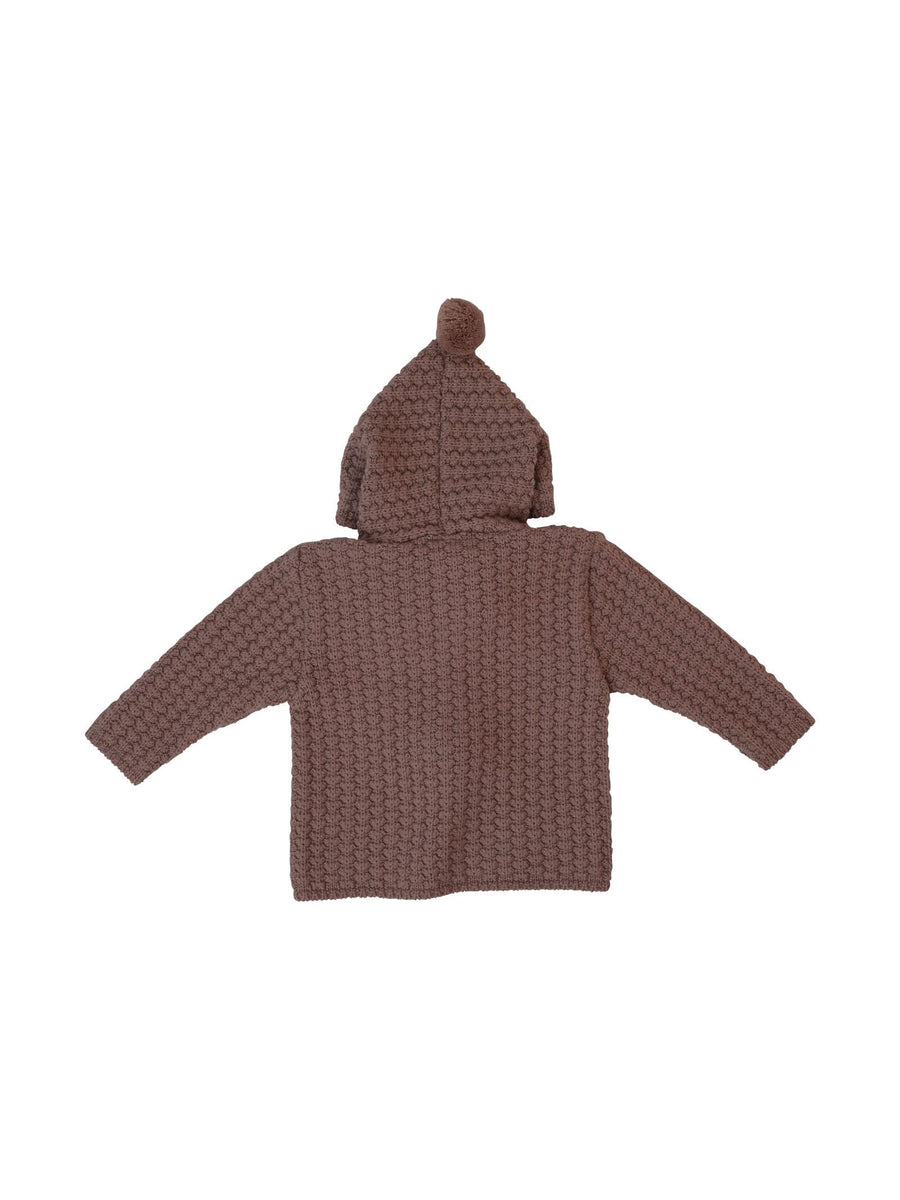 Giubbino in filo di lana rosa marsala 012110064 48H56 Paz Rodriguez 