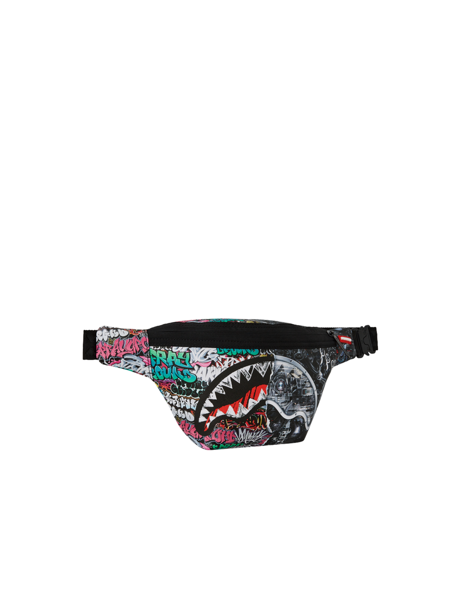 Marsupio "Split Cybershark Savvy Crossbody" Sprayground nero 910B8050 NSZ Sprayground 