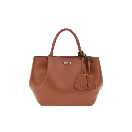 Borsa a mano Guess cognac con charm logato HWBG7898060 COG Guess 