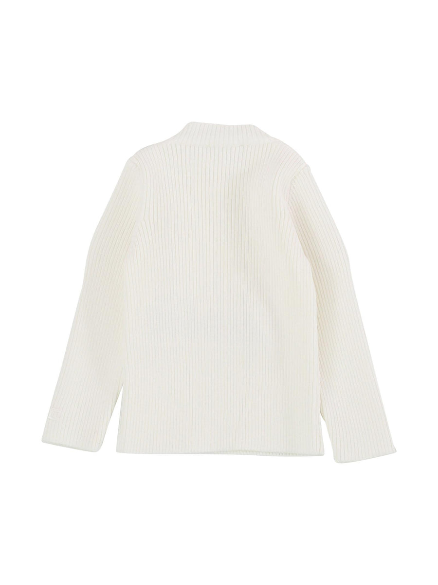 Dolcevita a costine bianco MA15CFL167 0019 Elisabetta Franchi 