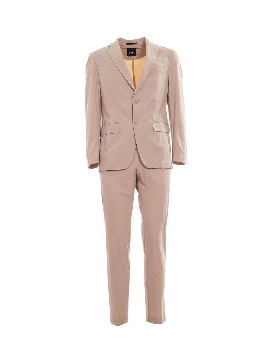 Abito Boss beige slim-fit in tessuto tecnico stretch 50534979 275 Boss 