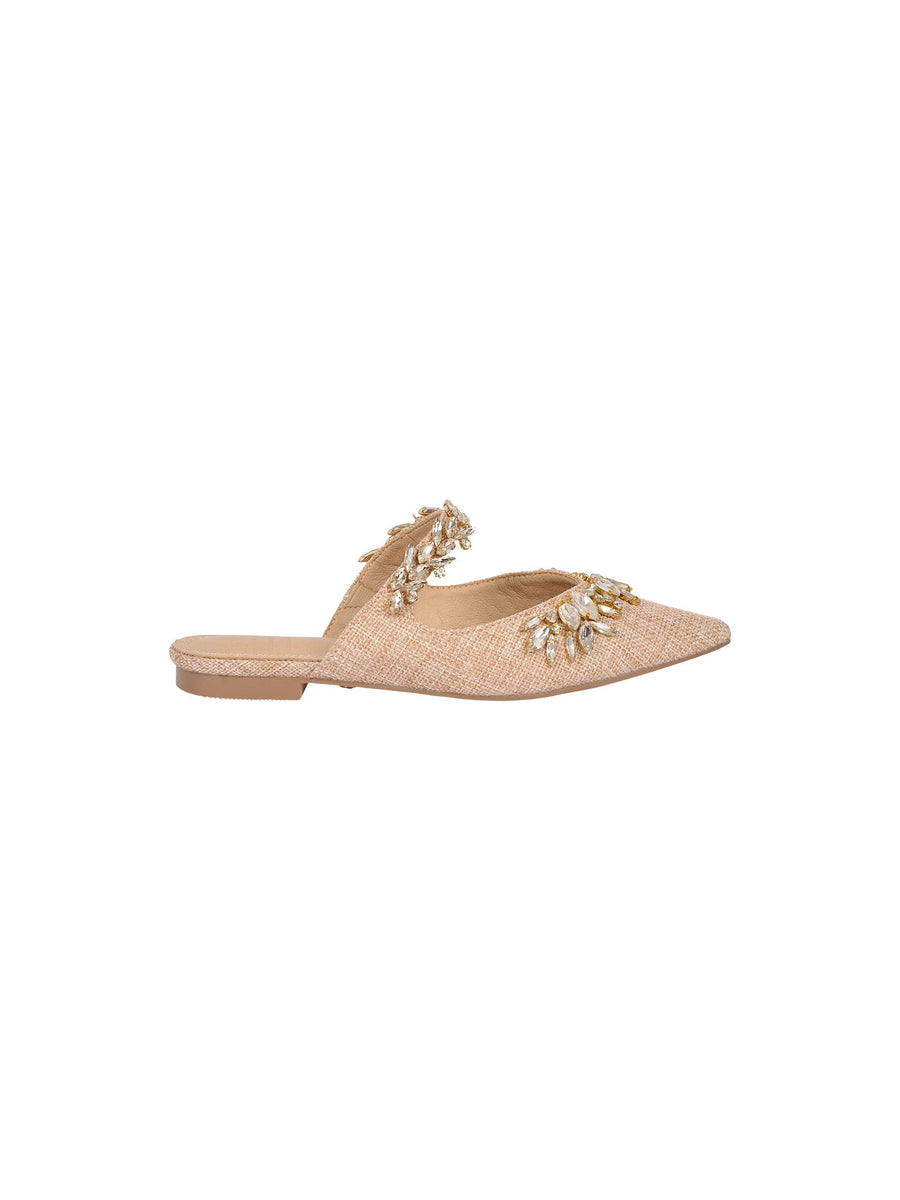 Slipper Chiara rafia con scollo a cuore CHIARA RAF TwentyFourhaitch 