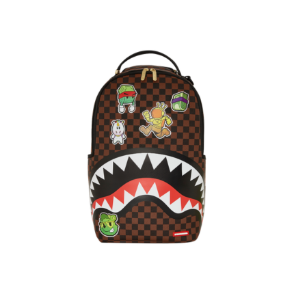 Sprayground "Patch Checkered Shark" Spraygorund marrone a scacchi 910B5797 NSZ Sprayground 