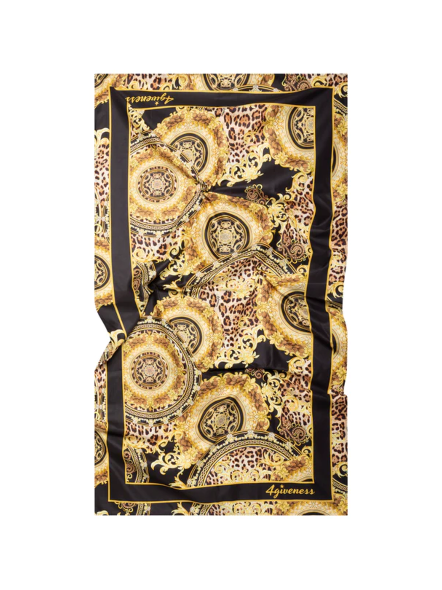 Telo mare in microfibra Gothic Queen nero e oro FGAW3850 200 4giveness 