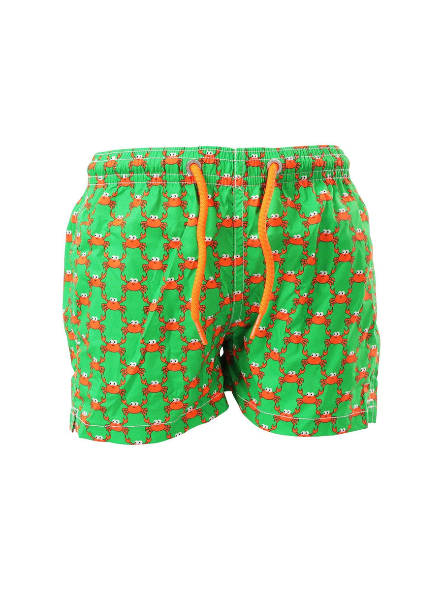 Costume shorts verde Happy Crab COM0010 05892D MC2 SAINT BARTH 