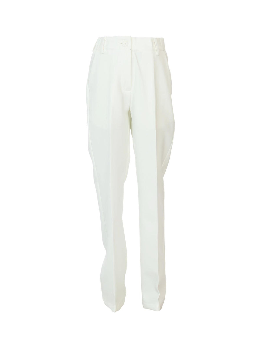 Tailleur completo giacca e pantalone bianco latte MG2618 LATTE Manila Grace 