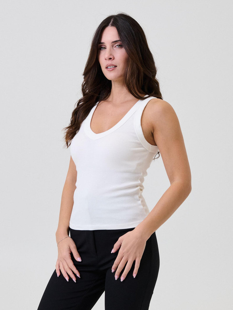 Canotta Vicolo bianca UF0037 BIANCO Vicolo 