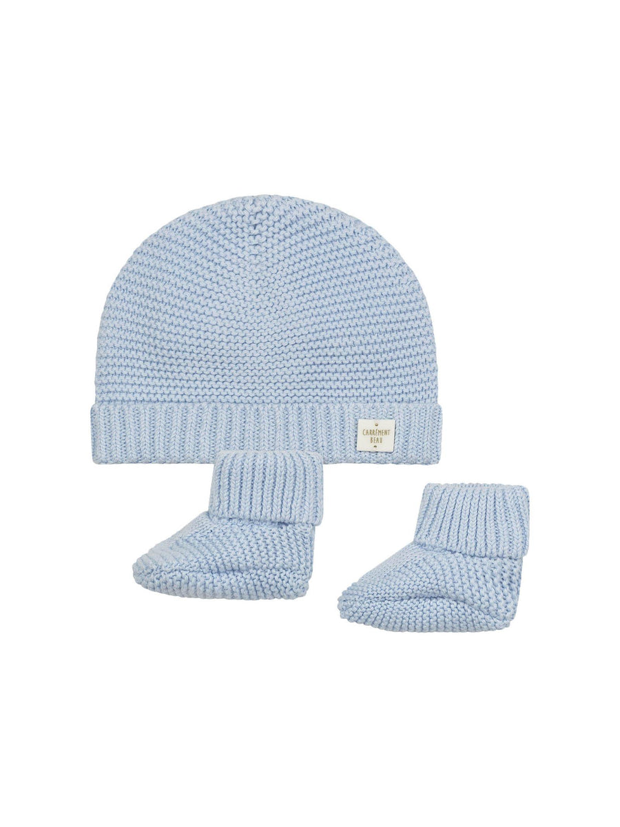 Cappello e babbucce azzurre Y98216 BLUCIELO Carrement Beau 