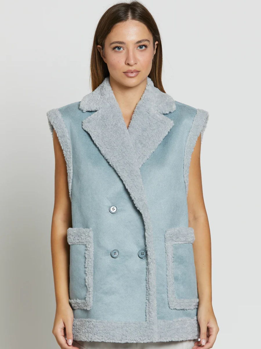 Cappotto montone smanicato Silence Limited Alaska polvere GILET POLVERE Silence Limited 