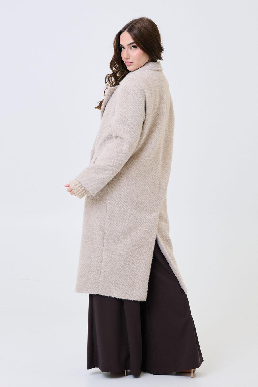 Cappotto lungo Armoire beige effetto bouclé 71358 CASHA Armoire 