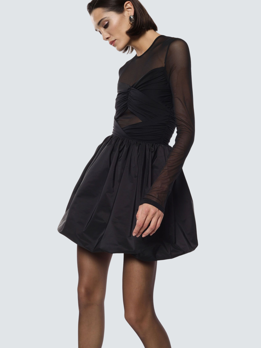 Abito corto svasato Imperial nero AFVNKNI NERO Imperial 