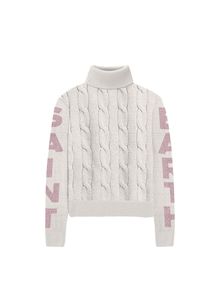 Maglione "1021 strass" Saint Barth bianco ADL0001 03762I MC2 SAINT BARTH 