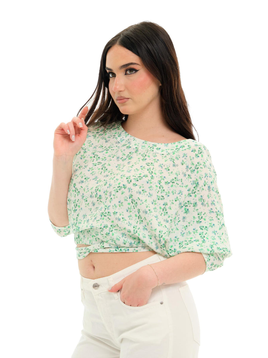 Camicia Mar De Margaritas verde acqua con apertura sulla schiena MMABW01187 BE41 Mar De Margaritas 