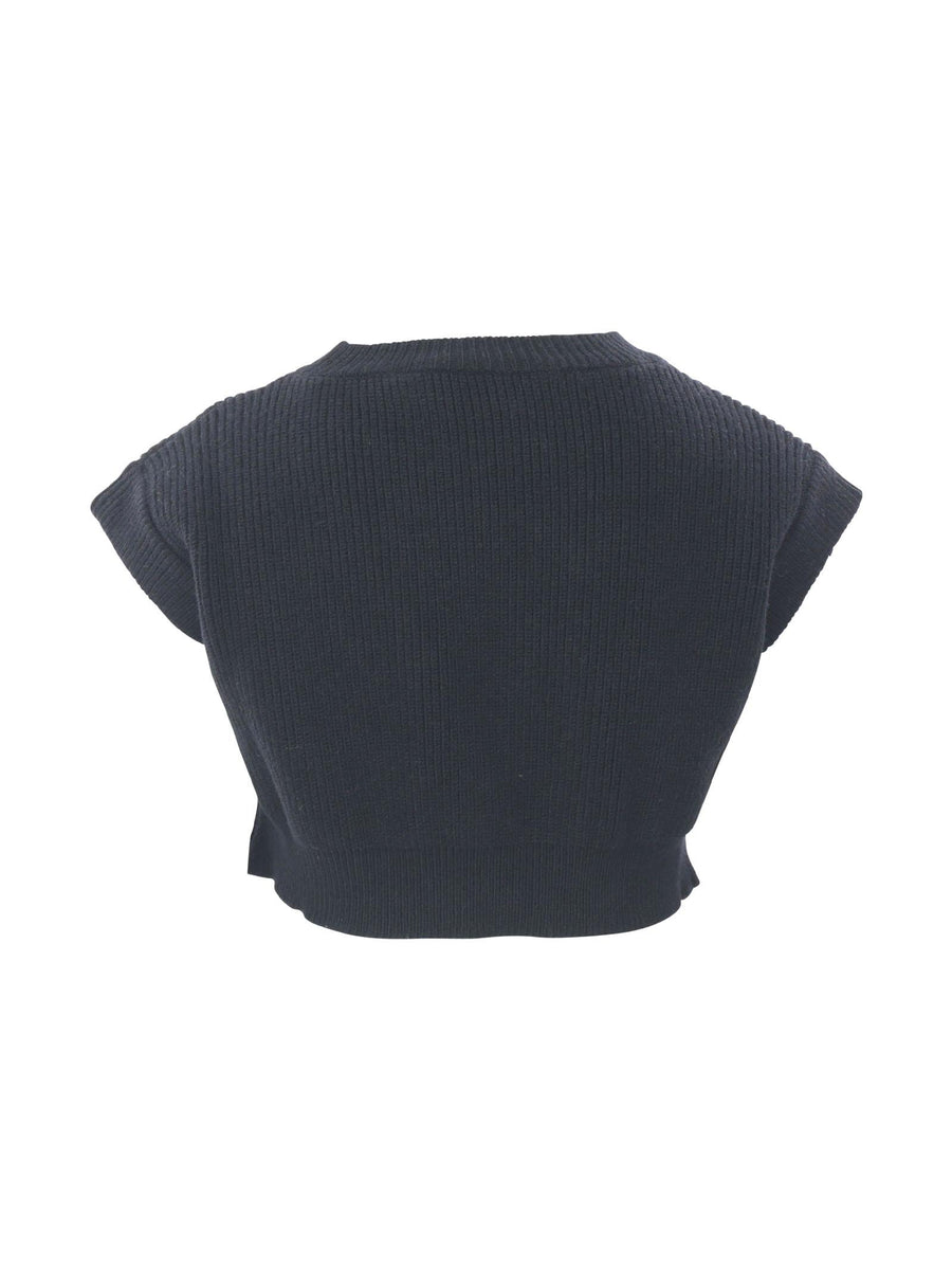 Maglioncino gilet cropped NB10230G41 3901 Imperial Kids 