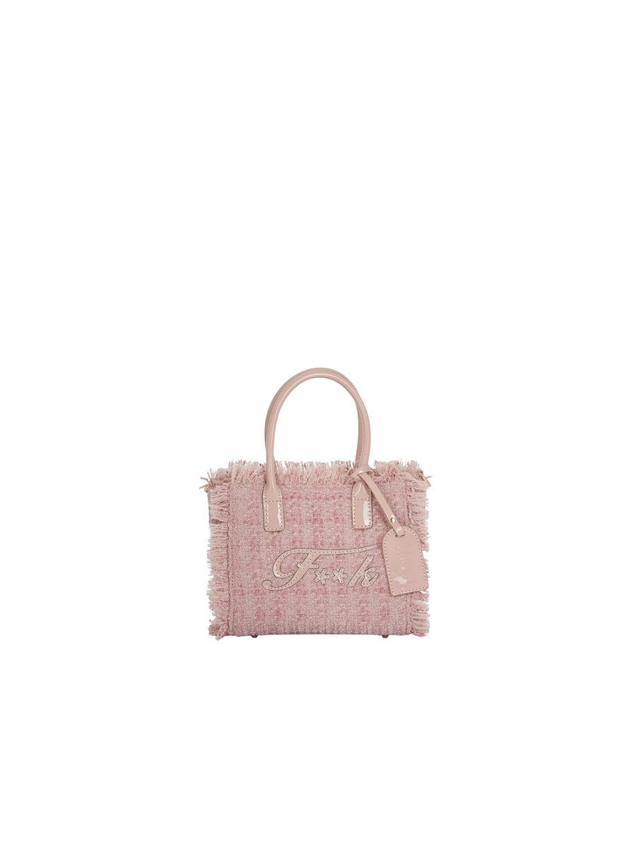 Borsa mini in tweed Fk rosa FA25-WW0075LP UNI Fk 