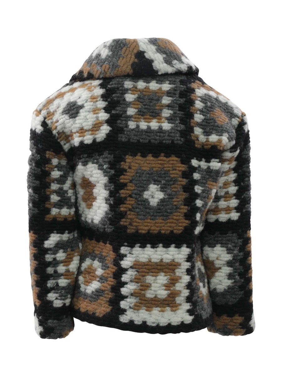 Giacca di lana in crochet 2R2O14U0044 930AV Douuod 