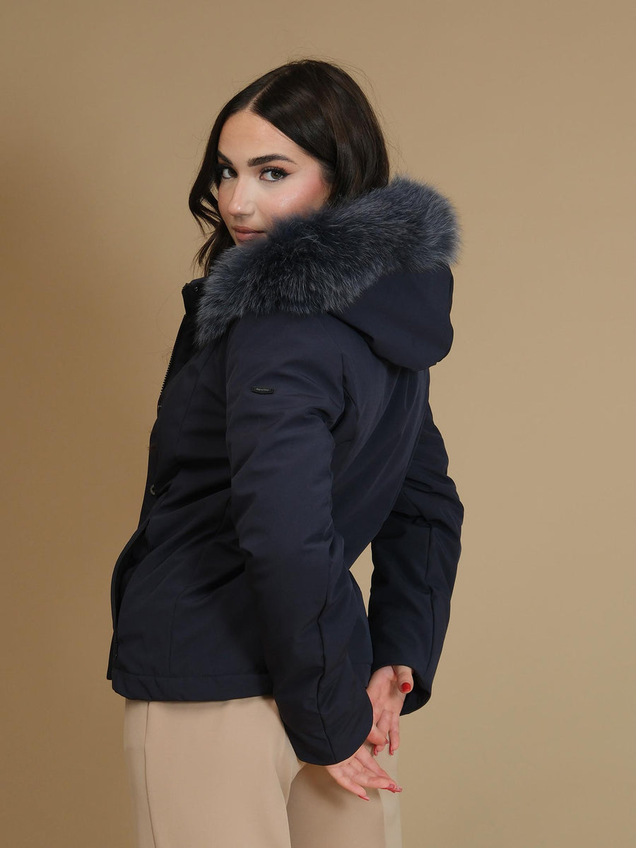 Giubbino con cappuccio Refrigiwear blu navy W99208XT2429 F03700 Refrigiwear 