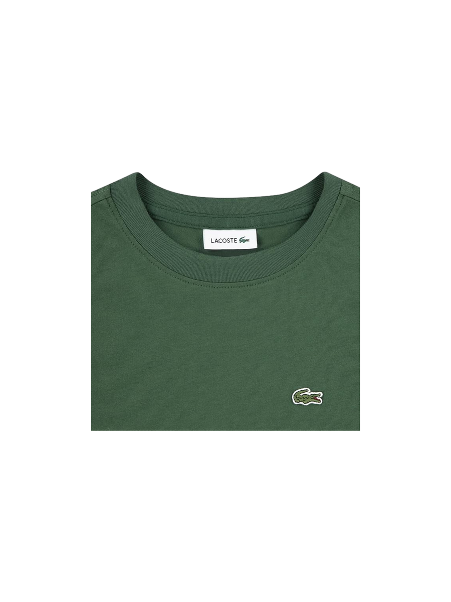 T-Shirt Lacoste verde con logo sul petto 847025 F9W Lacoste 