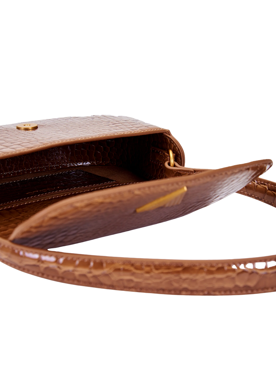 Borsa "Clap Crocco Effect" Vicolo cammello XF0011 CAMMELLO Vicolo 