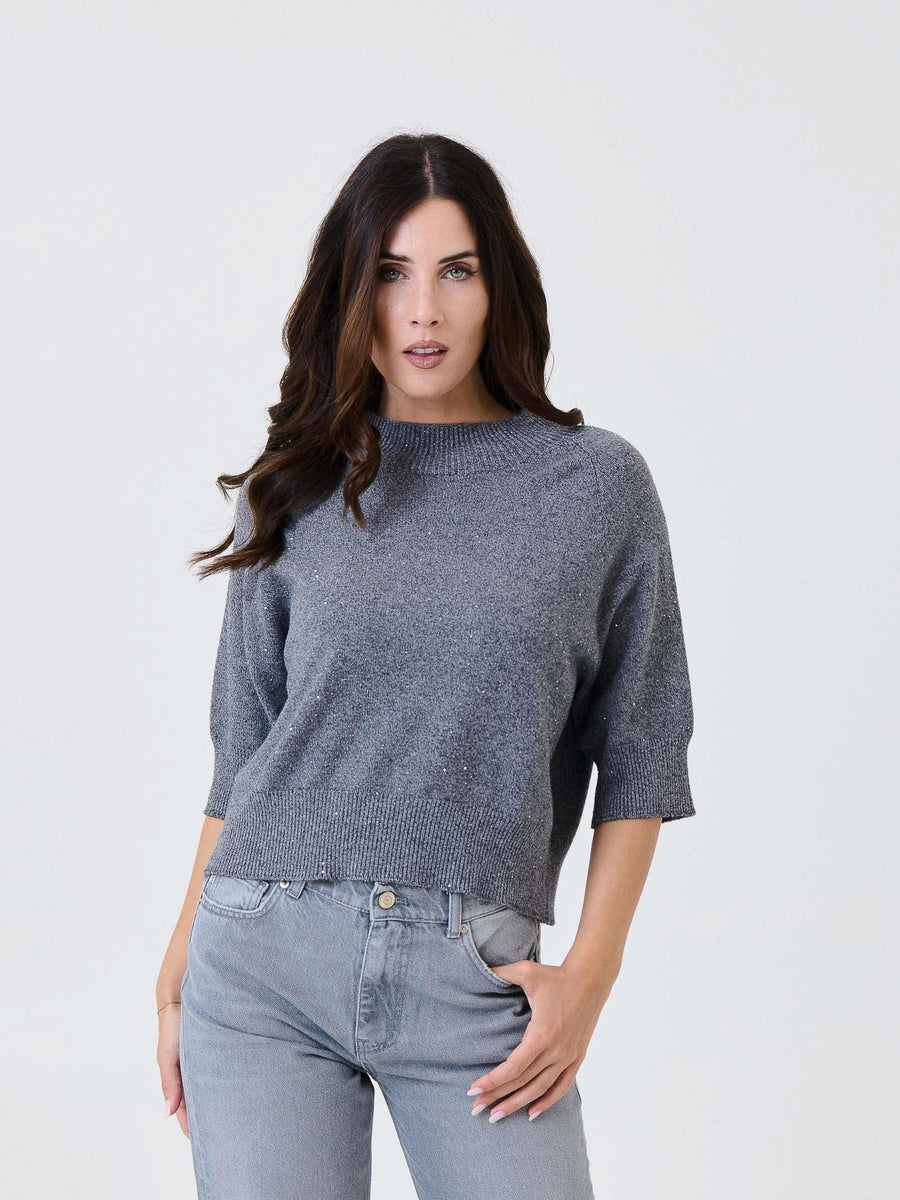 Maglione a 3/4 Kontatto grigio 3M0903C GRIGIO kontatto 