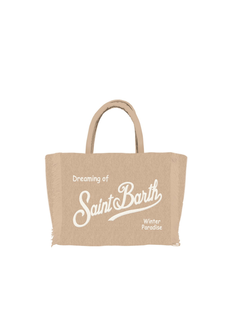 Borsa vanity "18 emb" Saint Barth beige VANI034 00296I MC2 SAINT BARTH 