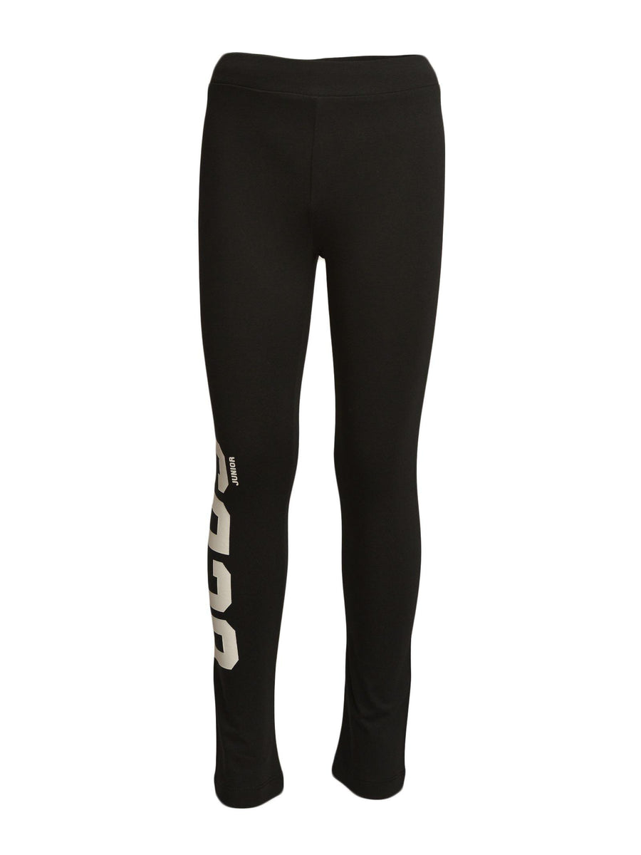Leggings nero con stampa Gcds DDP003LBA29 60100 GCDS 