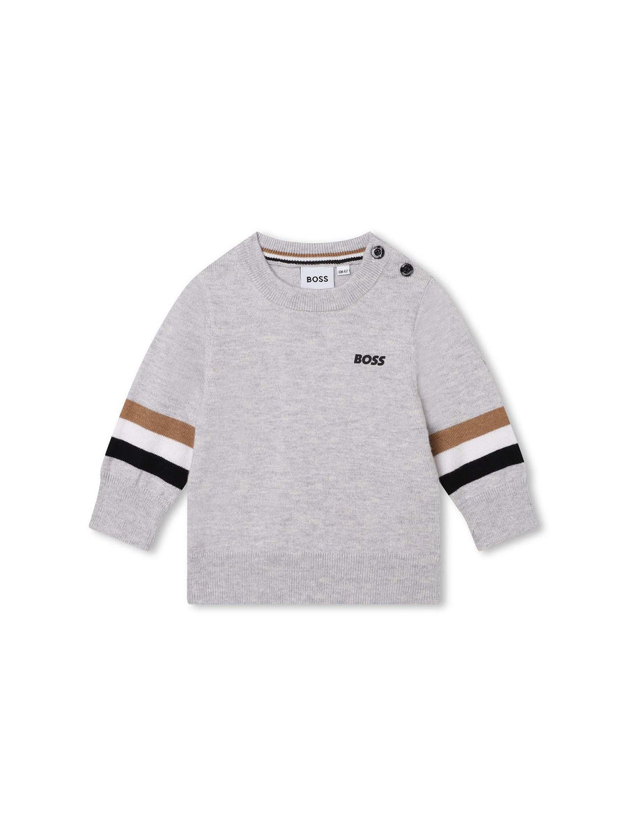 Maglioncino in filo grigio J05A40 A32 Boss 