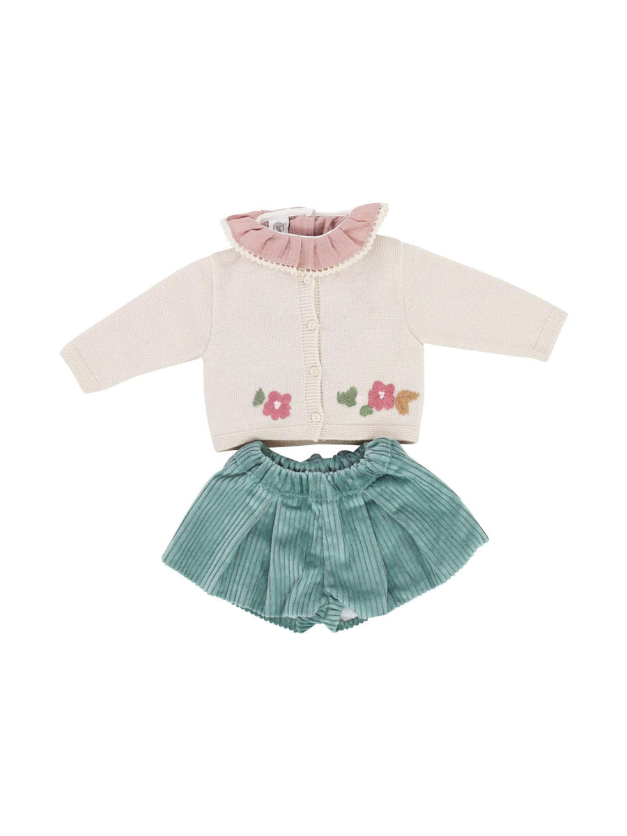 Completo fiori con shorts IF3760 CNB6OL Marlù 