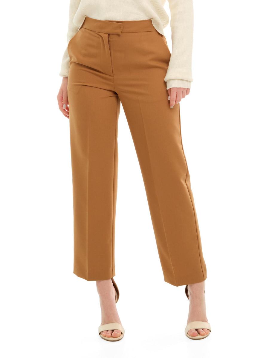 Pantalone a vita alta Imperial tabacco P5T4JIC TABACCO Imperial 