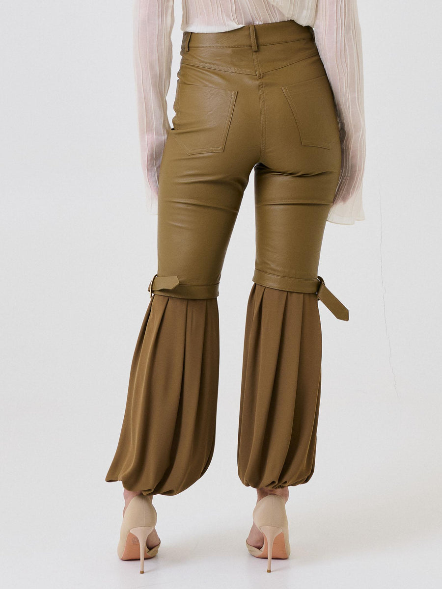 Jeans Bohemian Vì verde militare a doppio tessuto SDBO2014 MILITARY Bohemian V 