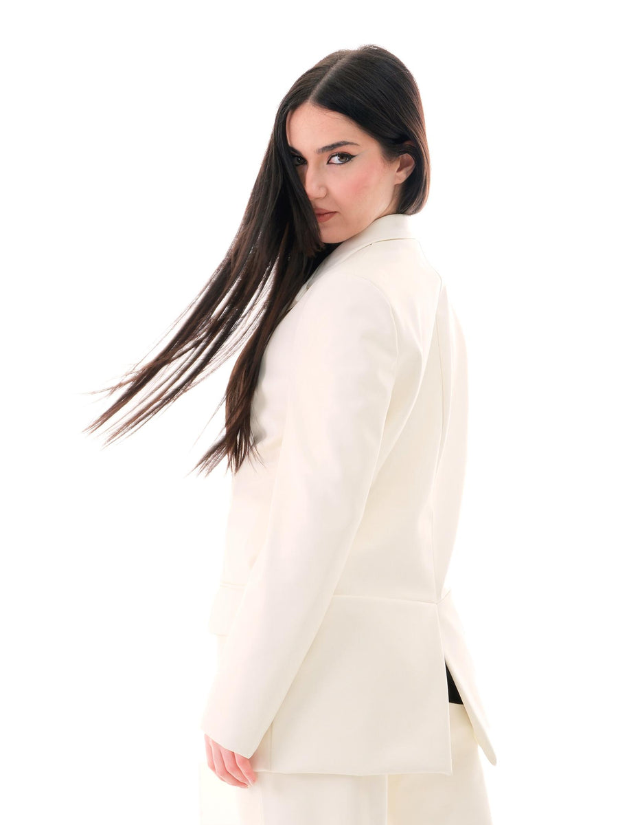 Giacca monopetto Vicolo burro in ecopelle TD0250 BURRO Vicolo 