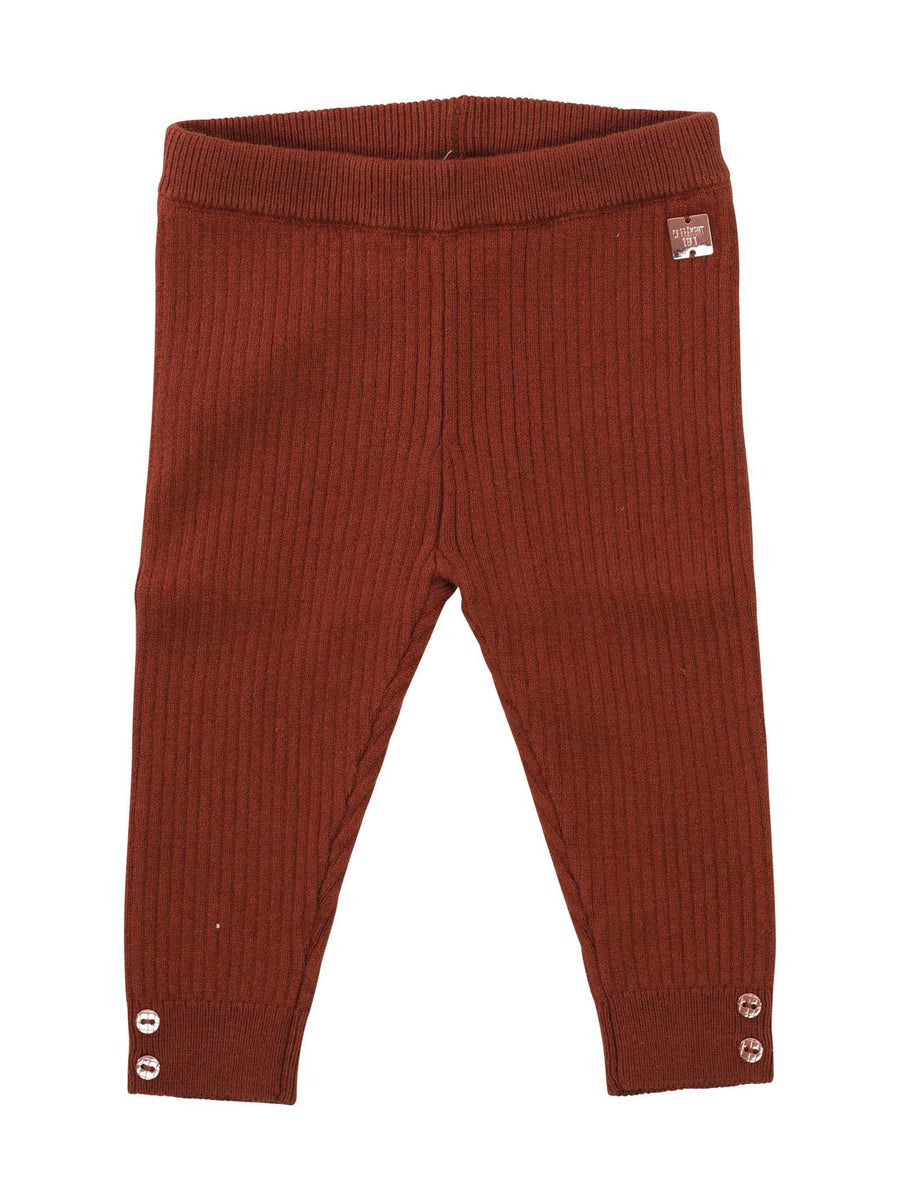 Leggings marrone a coste Y04114 MARR Carrement Beau 
