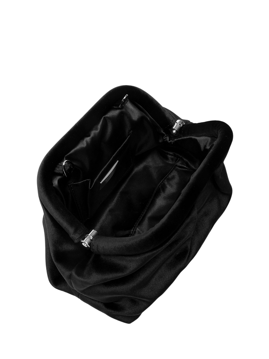 Pochette "Aludra" TwentyFourhaitch nera in velluto ALUDRA NERO TwentyFourhaitch 