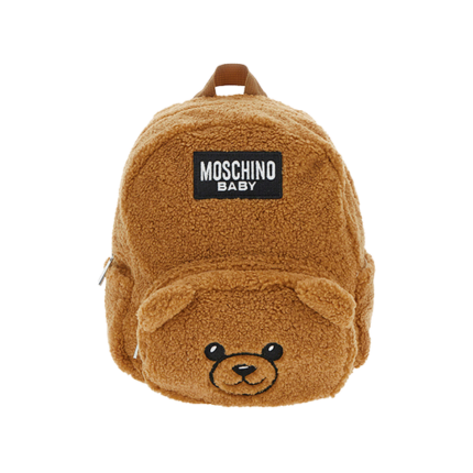 Zaino Moschino marrone in ecopelliccia con dettaglio teddy MUX05D 20351 Moschino 