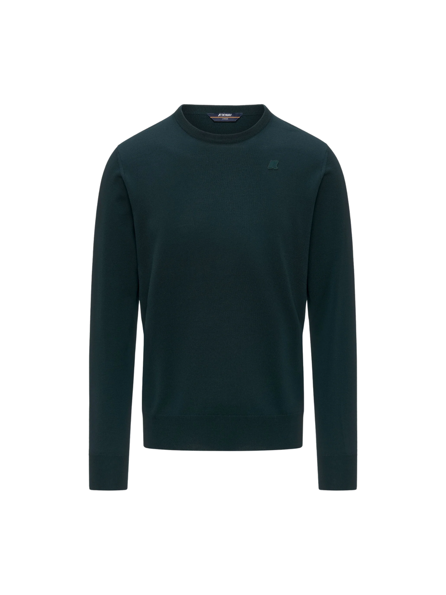 Maglione "Sebastien Merino" K-Way verde scuro K2142EW 614 K-WAY 