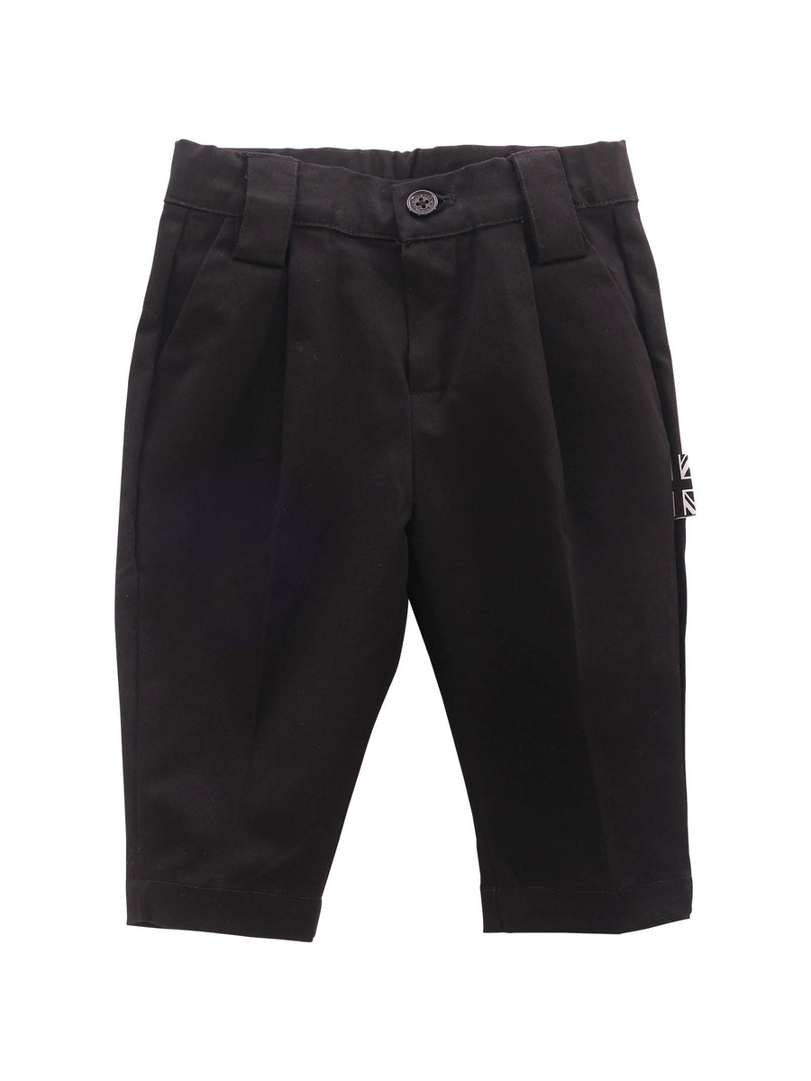 Pantalone John Richmond nero con logo iconico posteriore in rilievo RIP25064PA BLACK John Richmond 