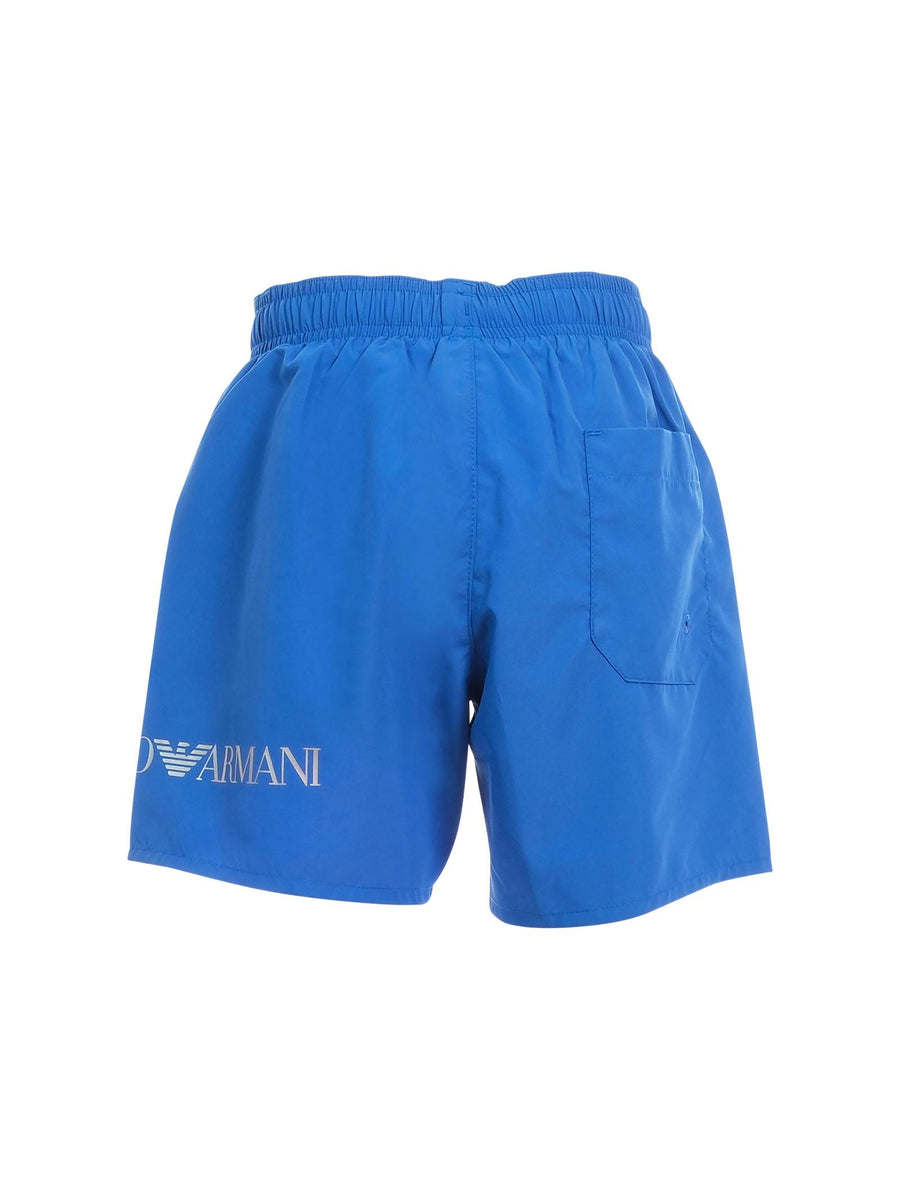 Costume Armani EA7 blu con logo lettering laterale 7B000109 MB015 Armani EA7 