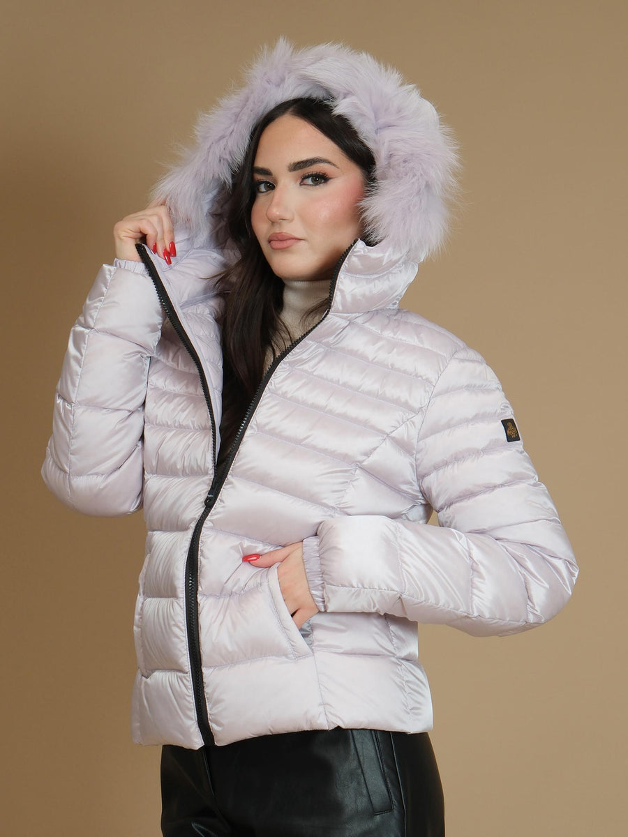 Giubbino con cappuccio Refrigiwear lilla W97618RA0035 F04910 Refrigiwear 