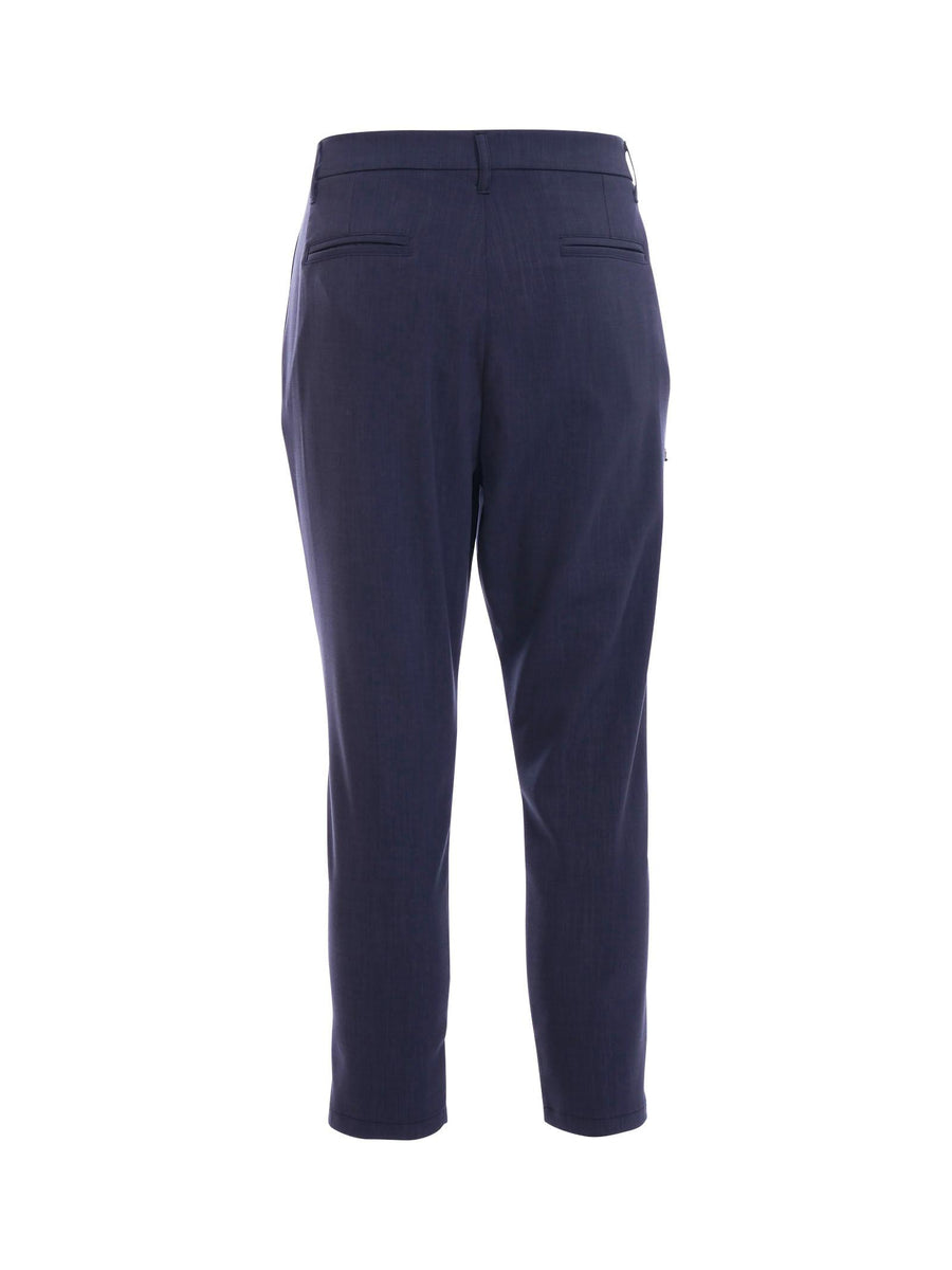 Pantalone Imperial blu con pinces e catena charm removibile PB51JCH BLU Imperial 