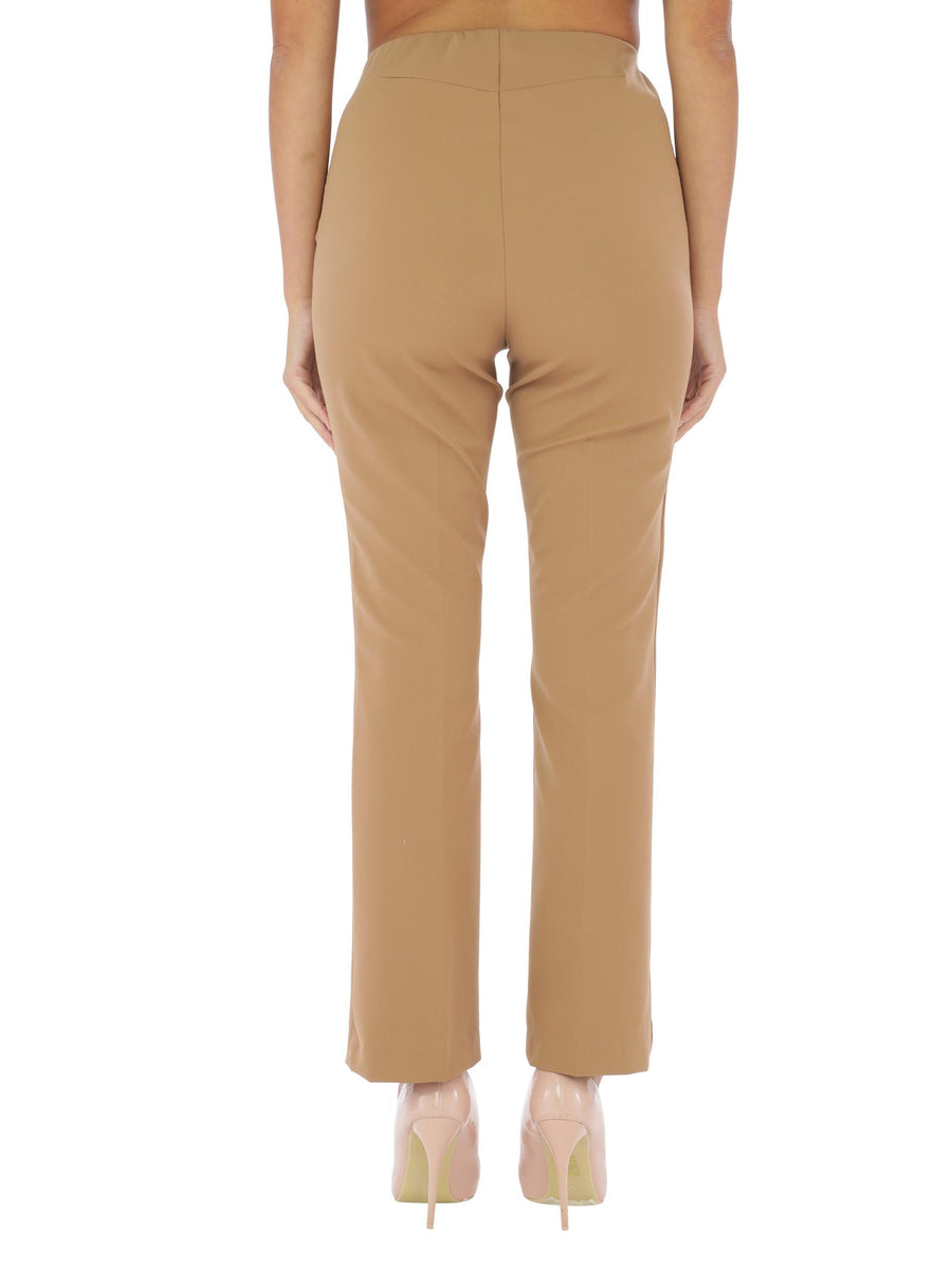 Pantaloni cammello a zampetta LOREN3574 146 RAYURES NOIR 