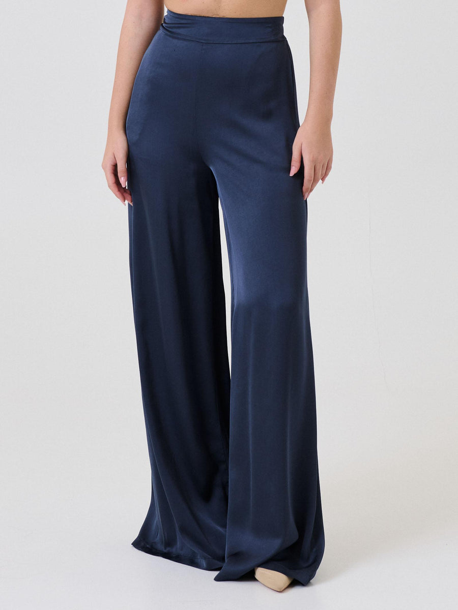 Pantalone a palazzo Armoire blu indaco C827P22R INK Armoire 